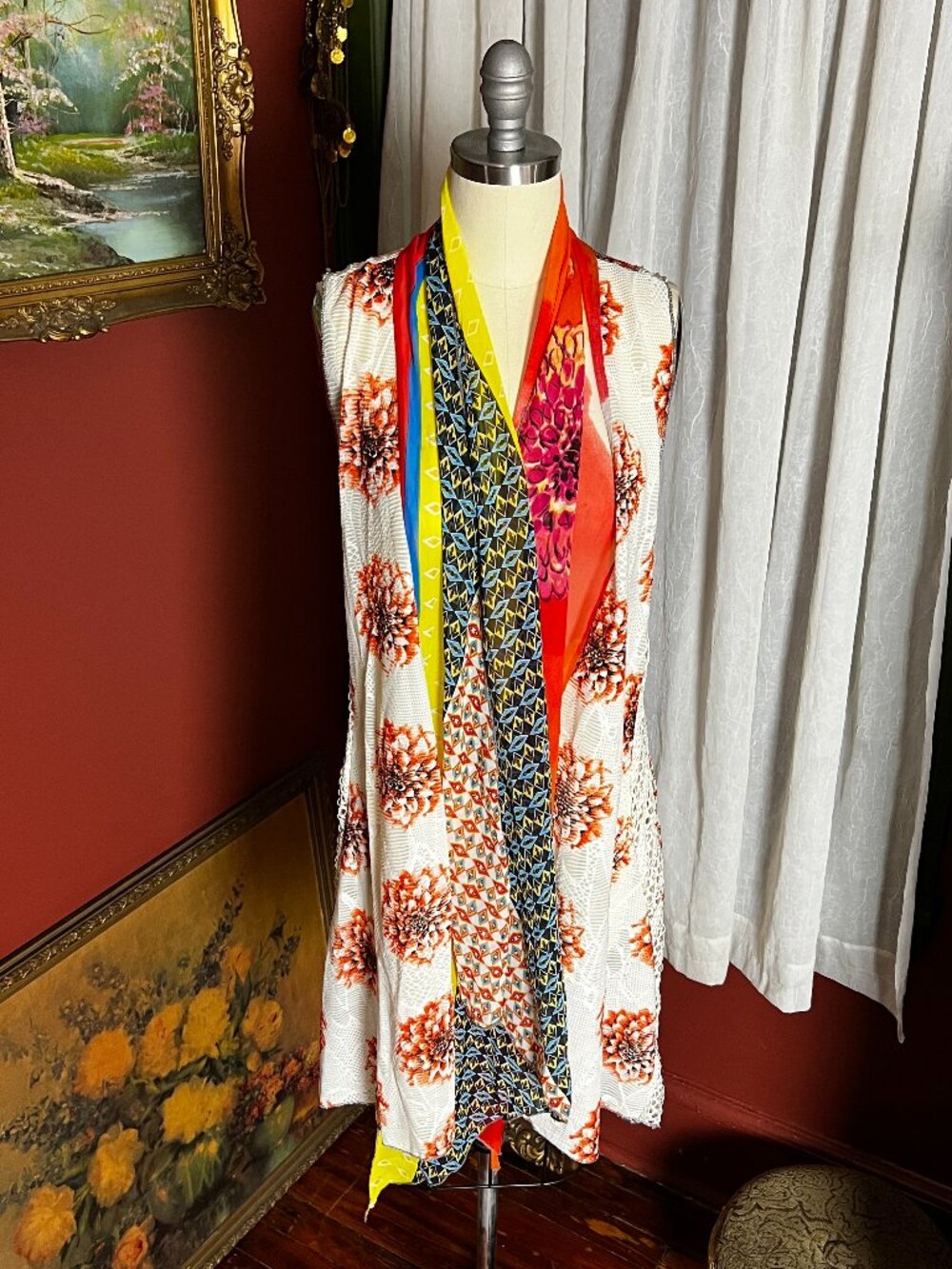 Colorful vest duster - Picture 2 of 14